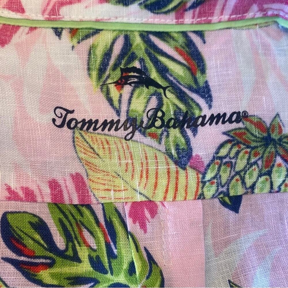 Tommy Bahama Pink Floral Button Down Shirt - Picture 5 of 7
